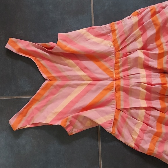 Lands End Orange Striped Dress - Picture 4 of 7
